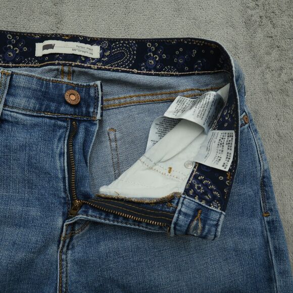 Levi's 525 Jeans Women's Size 8M Blue Mid-Rise Straight Leg Denim 32" Inseam - Picture 2 of 16